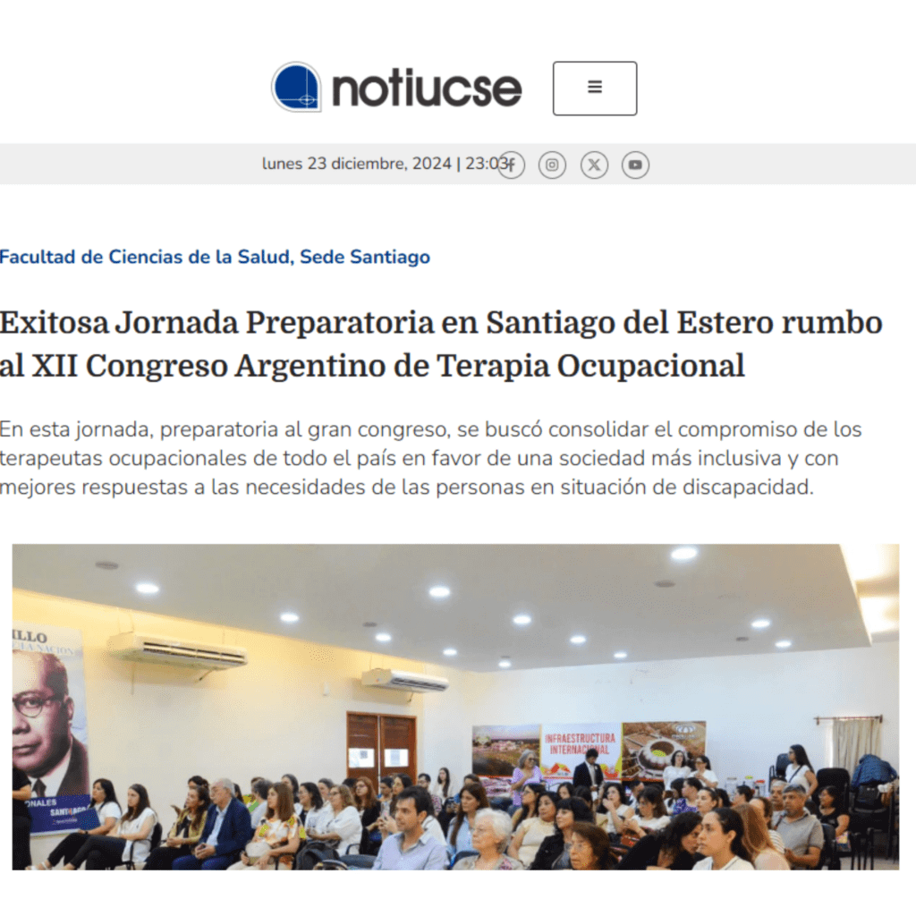 Romina Torres: Impulsando la Terapia Ocupacional en Santiago del Estero, foto 1