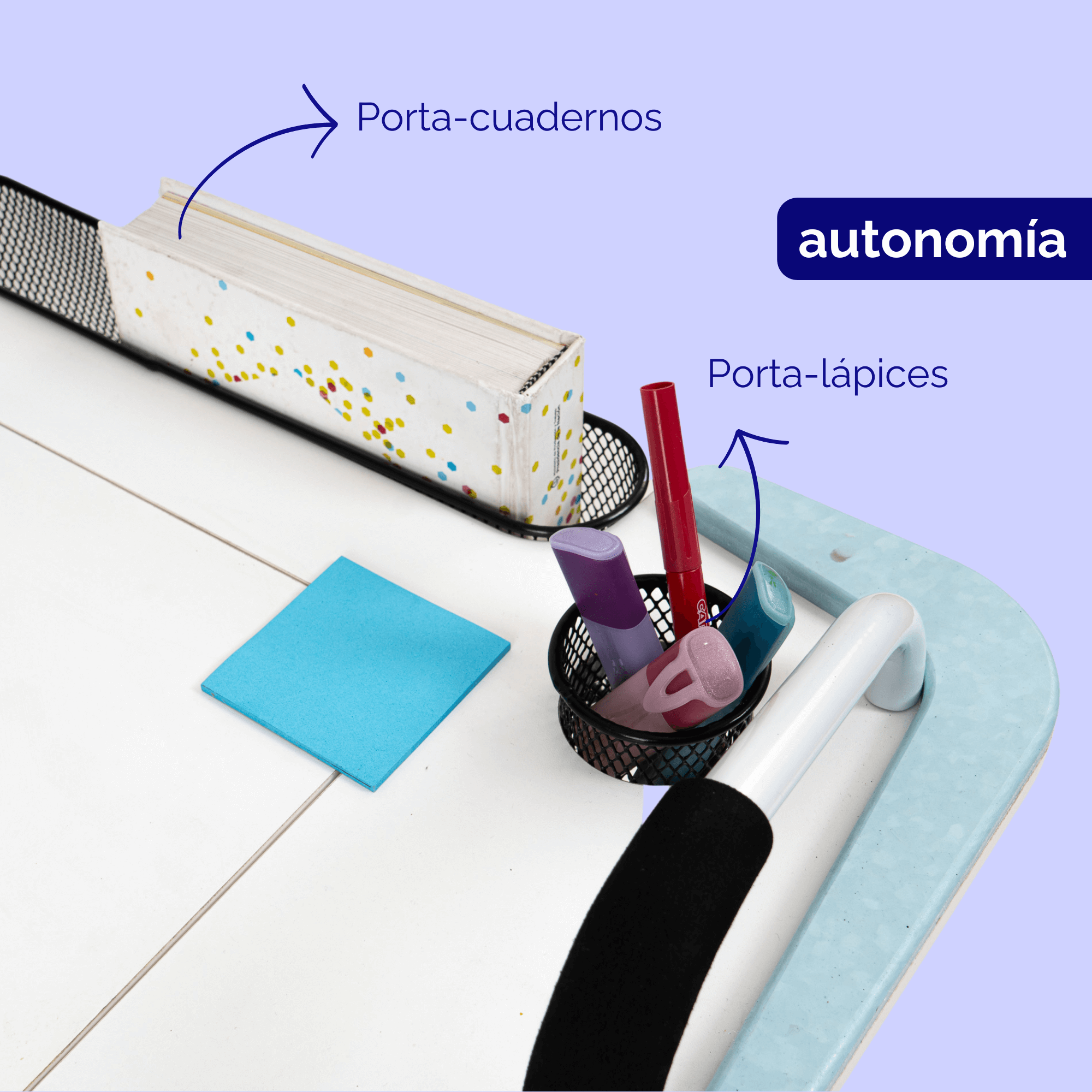 Porta objetos y accesorios de la Mesa Robbina.