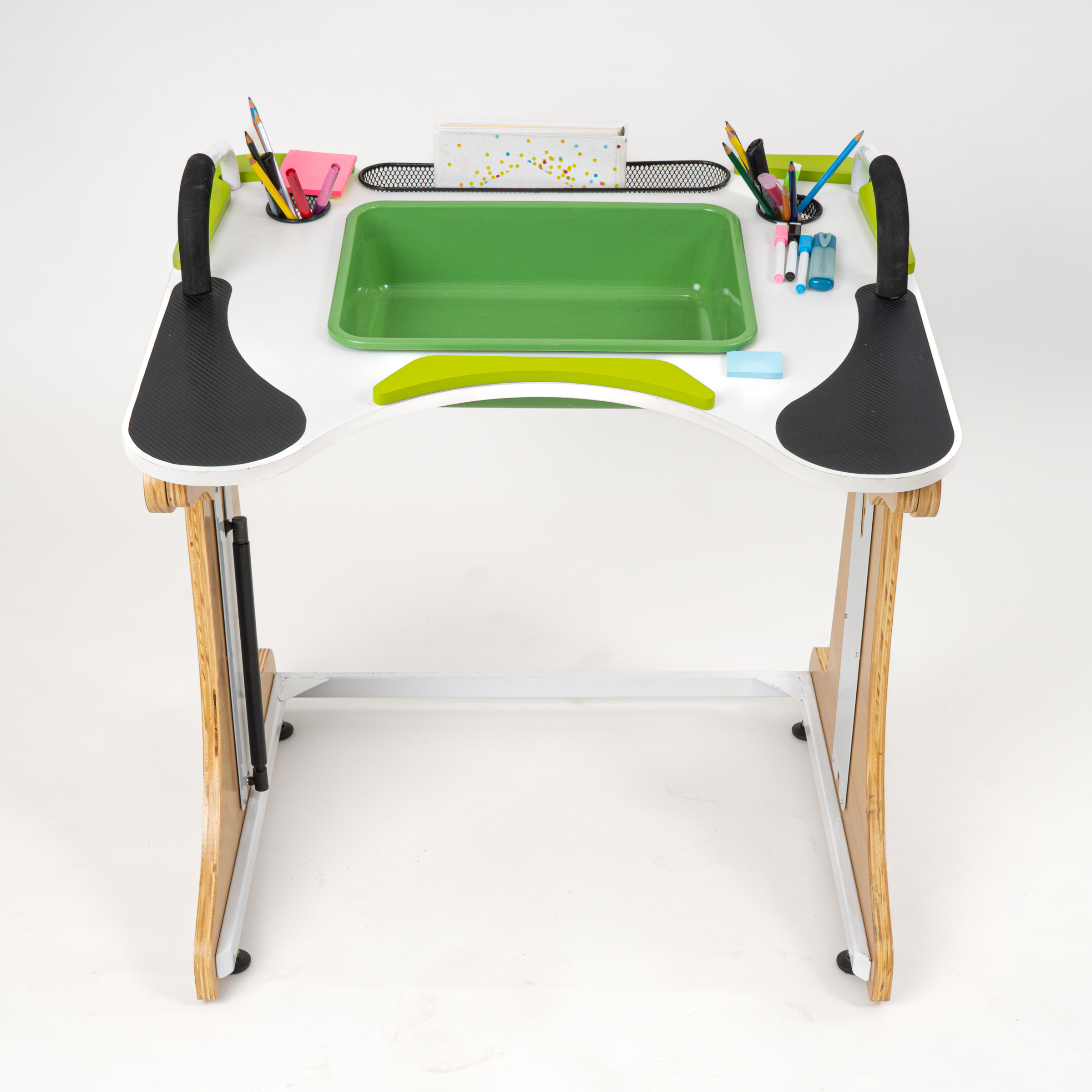 Contenedor sensorial con batea plástica para materiales de exploración
